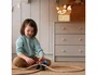 Wondee Lampara Infantil Personalizable Little Fox de Madera Sostenible para Niños, Luz Nocturna Quitamiedos con Nombre