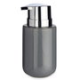 Dispensador de Jabón Berilo Gris Plateado Metal Cerámica 350 ml 7 x 14,5 x 8,5 cm (6 Unidades)
