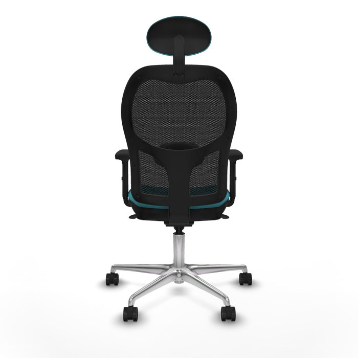 PIQUERAS Y CRESPO Silla de oficina Jorquera Turquesa y Negro