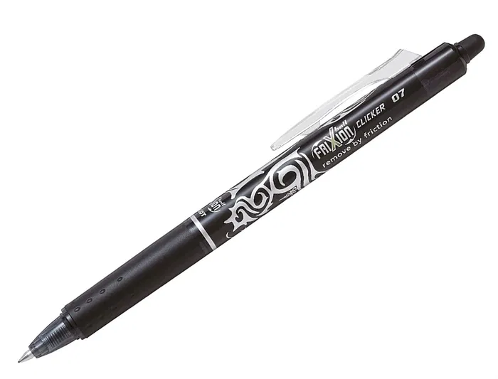 Pilot Bolígrafo Frixion Clicker Borrable Punta Media 0,7 mm Negro en Blister