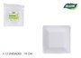 Algon Set 12 Platos Cartón Cuadrados para Soja 18 cm (36 Unidades)