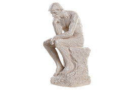 DKD Home Decor Figura de Hombre en Resina Beige