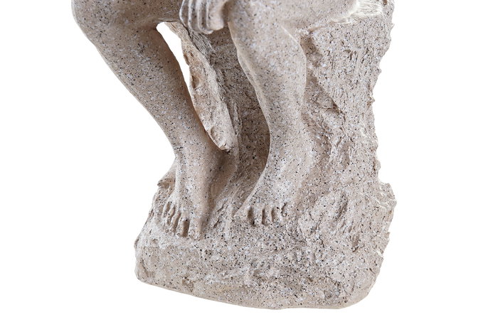 DKD Home Decor Figura de Hombre en Resina Beige
