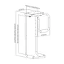 Aisens MPC08-337 Soporte para CPU ajustable debajo de escritorio