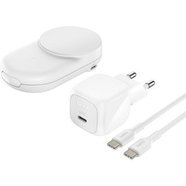 Belkin Cargador Inalámbrico Plegable 2 en 1 Qi2 25W Blanco