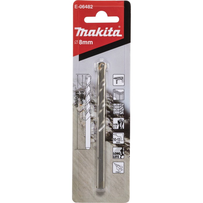 Makita Broca para mampostería 8 x 110 mm Makita Broca para mampostería 8 x 110 mm