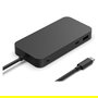 Microsoft Surface USB4 Docking Station Negro, USB4, HDMI 2.1, Ethernet Gigabit, 2 Puertos USB-A, 100W Power Delivery