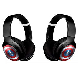 ERT GROUP Auriculares Inalambricos Capitan America Marvel Bluetooth 5.0 8h Reproduccion Microfono HD
