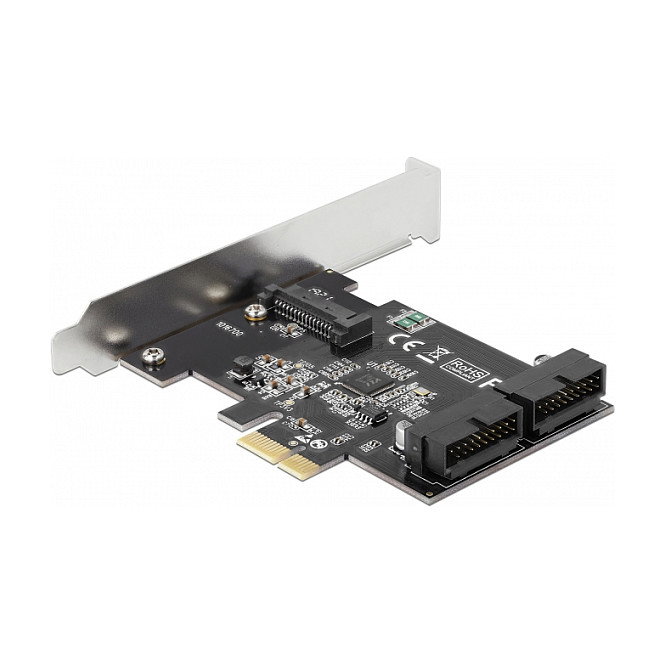 DeLOCK 90387 Tarjeta de expansión PCI Express x1 a 2 x USB 3.2 Gen 1 internos