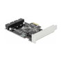 DeLOCK 90387 Tarjeta de expansión PCI Express x1 a 2 x USB 3.2 Gen 1 internos