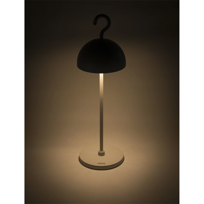 Sompex HOOK Lámpara de mesa recargable blanca