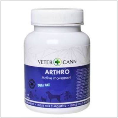VETERCANN VET Arthro Colageno Condropotector 60 Comprimidos para Perros y Gatos