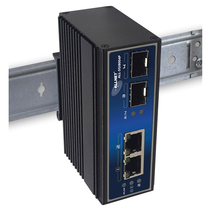 ALLNET ALL-SGI8004P Switch Industrial PoE Gigabit Ethernet No Administrado