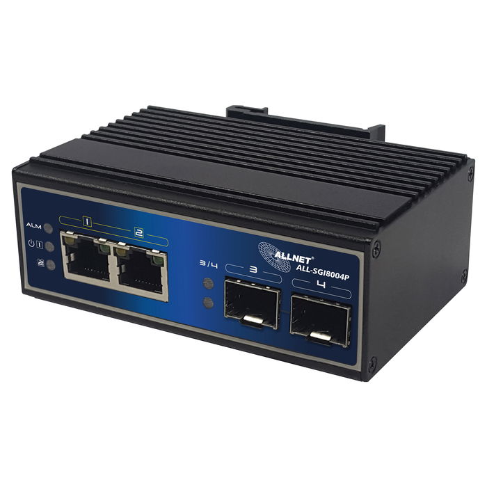 ALLNET ALL-SGI8004P Switch Industrial PoE Gigabit Ethernet No Administrado