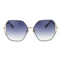 Furla SFU601-580492 Gafas de sol con cristales azules degradados y montura dorada