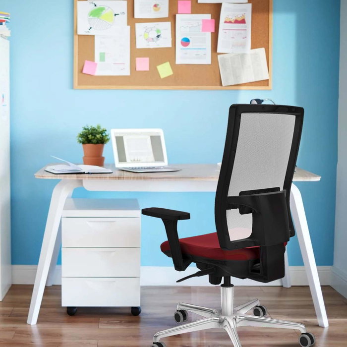 PIQUERAS Y CRESPO Silla de oficina Horna con mecanismo Sincro, Turquesa y Blanco PIQUERAS Y CRESPO Silla de oficina Horna con mecanismo Sincro, Turquesa y Blanco