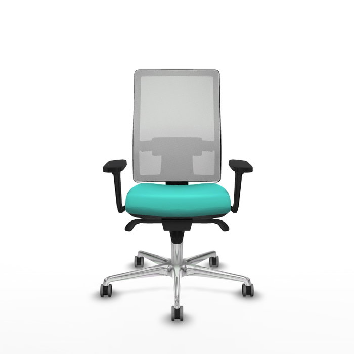 PIQUERAS Y CRESPO Silla de oficina Horna con mecanismo Sincro, Turquesa y Blanco PIQUERAS Y CRESPO Silla de oficina Horna con mecanismo Sincro, Turquesa y Blanco