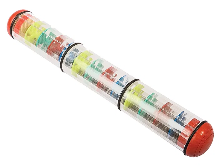 Amaya Palo de Lluvia 30 cm de Polietileno y Bolas Metálicas - Instrumento Musical