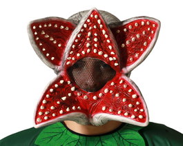 Máscara de Flor de Látex con Diseño Artístico Rojo