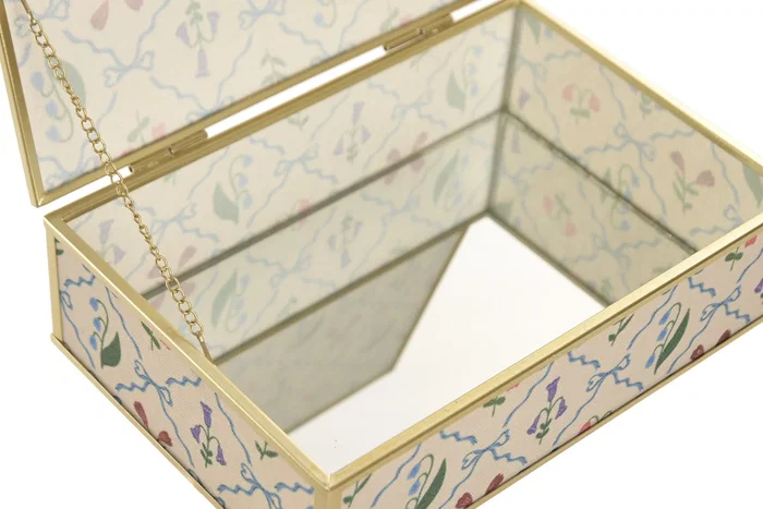 DKD Home Decor Joyero Metal 21x14x6 cm Multicolor Surtido