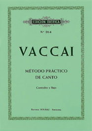 BOILEAU, Método de canto (contralto y bajo) - Nicola Vaccai