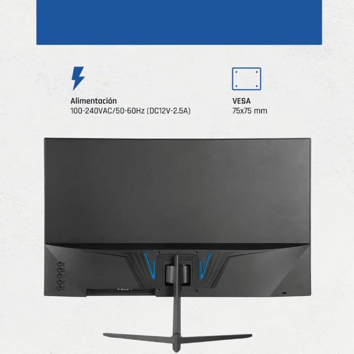 Iggual ML24S Monitor 24" IPS Full HD 1920x1080 120Hz 1ms Frameless 300cd/m² 99% sRGB VESA HDMI VGA Negro