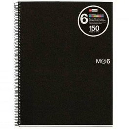 Miquelrius Cuaderno Espiral A4 150H 5x5mm Negro