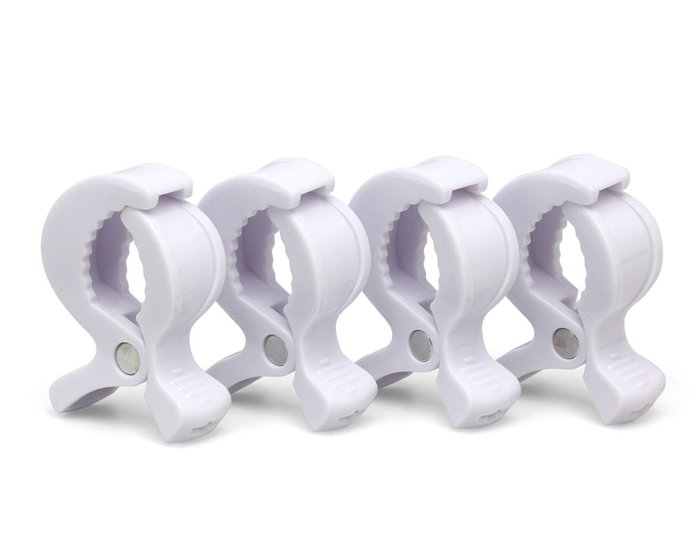 KioKids Pinzas Para Muselinas Blanco 4 Unidades