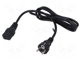 POS Cable de alimentación H05VV-F 3x1,5mm2 CEE 7/7 a IEC C19 hembra 2m