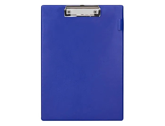 Q-connect Portanotas Miniclips PVC Din A4 Azul