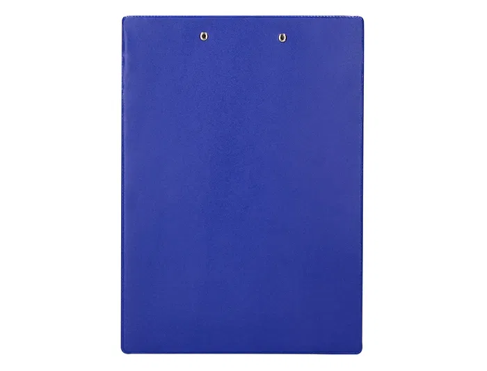 Q-connect Portanotas Miniclips PVC Din A4 Azul