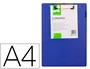 Q-connect Portanotas Miniclips PVC Din A4 Azul