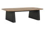 DKD Home Decor Mesa Centro Loft Negro Natural Madera Abeto 120 x 60 x 32 cm