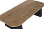 DKD Home Decor Mesa Centro Loft Negro Natural Madera Abeto 120 x 60 x 32 cm