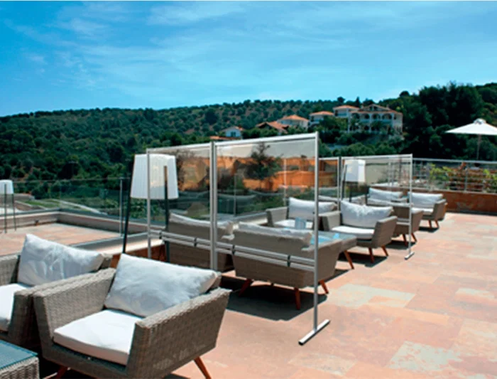 Nobo Soporte para Baldosa sin Peso para Pantallas Separadoras Premium Plus con Baldosa de 12 kg