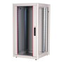 ROLINE 26.21.0031 Bastidor de Red Rack 22 HE 19 Pulgadas, 22U, 600 mm Ancho x 600 mm Profundo, Puerta Frontal de Cristal Gris