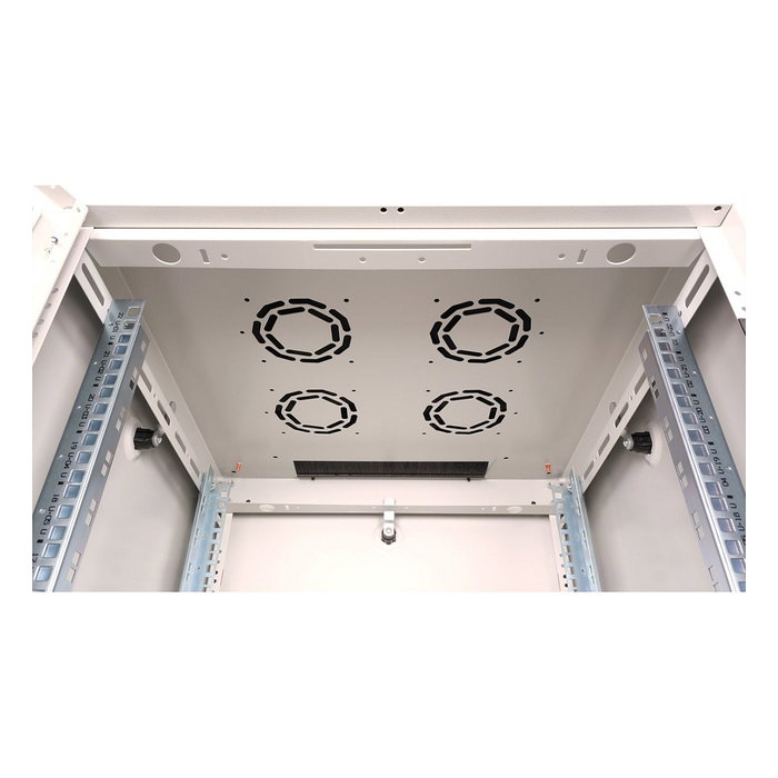 ROLINE 26.21.0031 Bastidor de Red Rack 22 HE 19 Pulgadas, 22U, 600 mm Ancho x 600 mm Profundo, Puerta Frontal de Cristal Gris