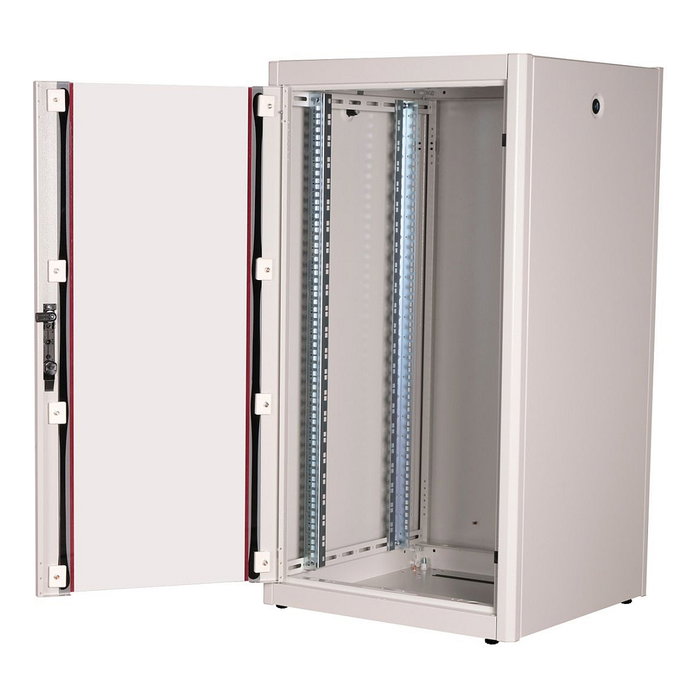 ROLINE 26.21.0031 Bastidor de Red Rack 22 HE 19 Pulgadas, 22U, 600 mm Ancho x 600 mm Profundo, Puerta Frontal de Cristal Gris