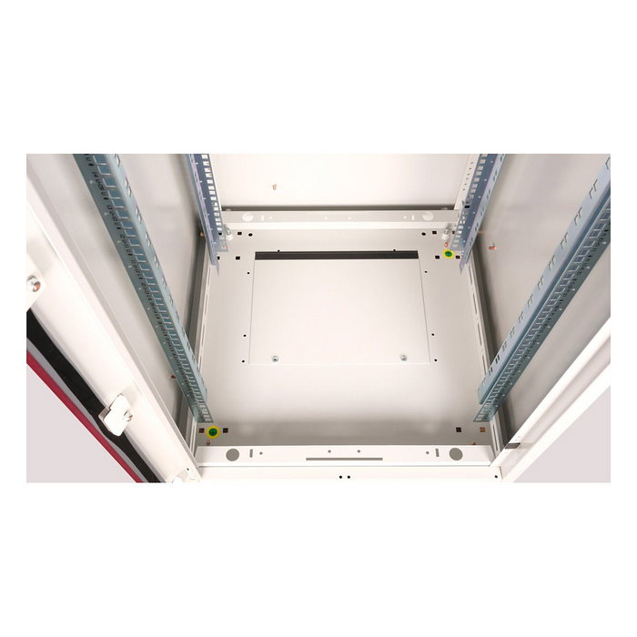 ROLINE 26.21.0031 Bastidor de Red Rack 22 HE 19 Pulgadas, 22U, 600 mm Ancho x 600 mm Profundo, Puerta Frontal de Cristal Gris