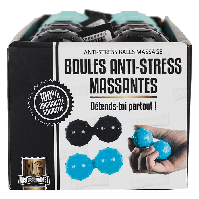Mister Gadget Bolas de Masaje Antiestrés para Relajación Muscular y Reducción del Estrés