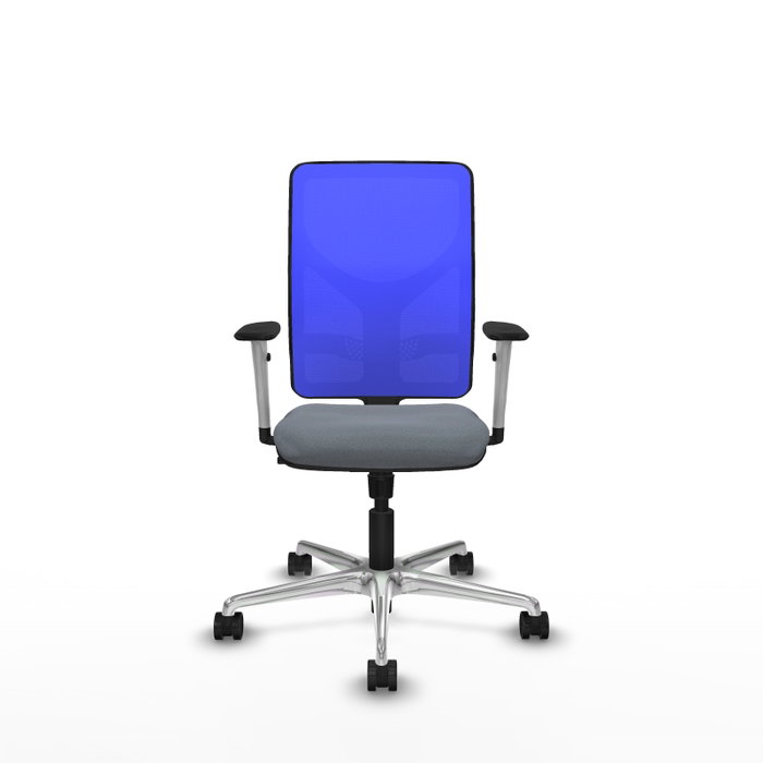 PIQUERAS Y CRESPO Silla de oficina Motilla con mecanismo Sincro, Gris y Azul PIQUERAS Y CRESPO Silla de oficina Motilla con mecanismo Sincro, Gris y Azul