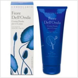 L'Erbolario Flor De La Ola Crema Fluida Corporal con Extracto de Nori y Lirio de Agua Azul, Fragancia Marina, 200ml