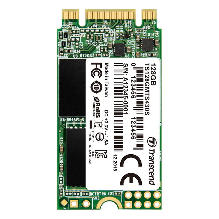 Transcend SSD 128GB M.2 2242 SATA3 B+M Key TLC