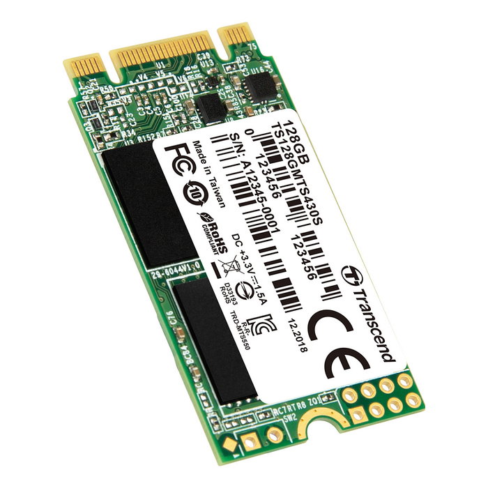 Transcend 430S 128 GB M.2 2242 SATA III SSD Transcend 430S 128 GB M.2 2242 SATA III SSD