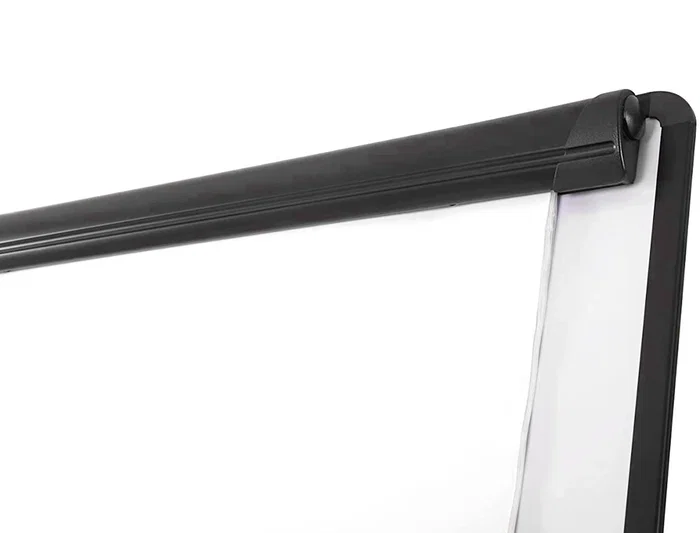 Q-connect Pizarra Móvil Magnética Lacada Blanca con Ruedas para Conferencias 70x100 cm