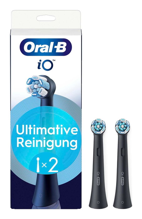 Oral-B Cabezales de repuesto iO Ultimate Reinigung Pack doble - Negro Oral-B Cabezales de repuesto iO Ultimate Reinigung Pack doble - Negro
