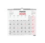 Finocam Calendario de Pared 2025 Números Grandes Neutro 300x210 mm