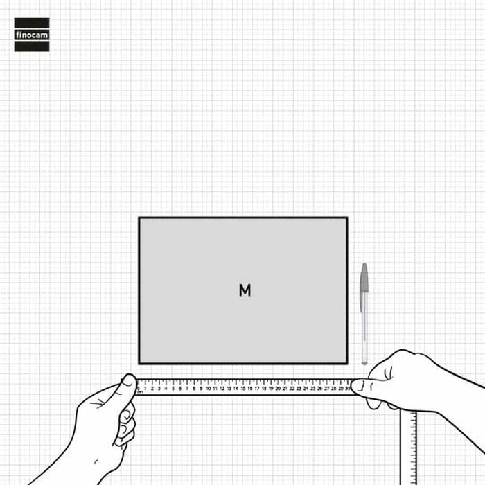 Finocam Calendario de Pared 2025 Números Grandes Neutro 300x210 mm