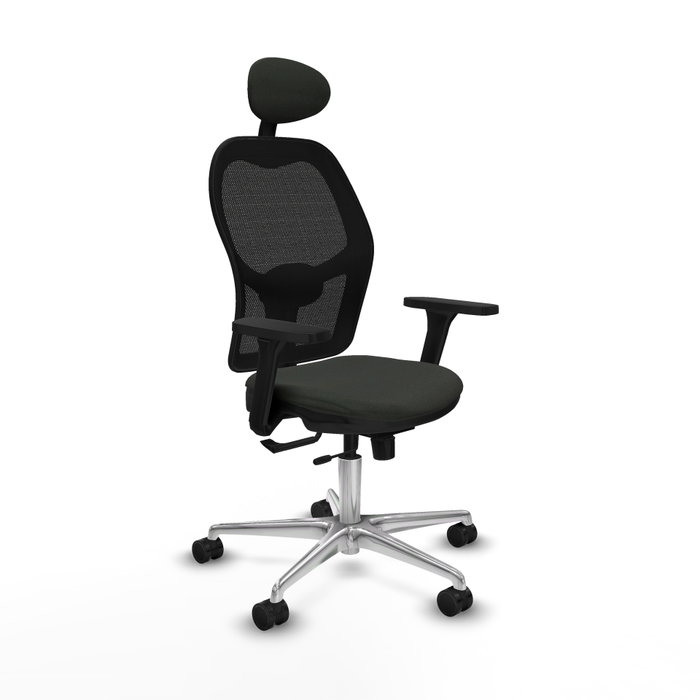 PIQUERAS Y CRESPO Silla de oficina Jorquera con mecanismo Sincro/Traslack y Brazos 3D, Negro PIQUERAS Y CRESPO Silla de oficina Jorquera con mecanismo Sincro/Traslack y Brazos 3D, Negro