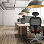 PIQUERAS Y CRESPO Silla de oficina Jorquera con mecanismo Sincro/Traslack y Brazos 3D, Negro